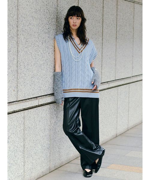 チルデンニットベスト（ベスト）｜Mila Owen（ミラオーウェン