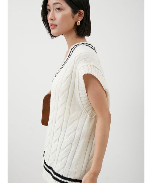 チルデンニットベスト（ベスト）｜Mila Owen（ミラオーウェン）の
