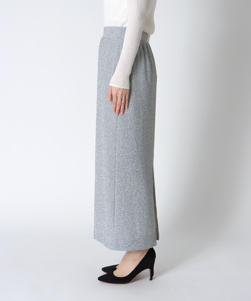 Jines(ジネス)の「シャイニージャージータイトスカート(スカート・レディース・ネイビー/シルバー・38)」の14枚目の写真