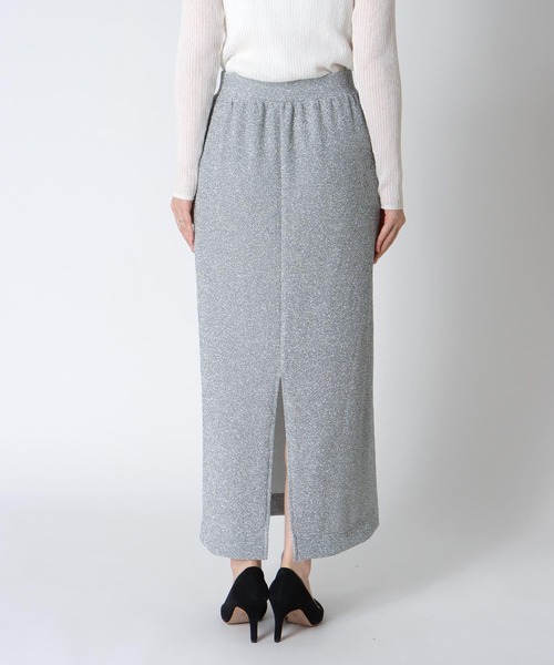 Jines(ジネス)の「シャイニージャージータイトスカート(スカート・レディース・ネイビー/シルバー・38)」の15枚目の写真