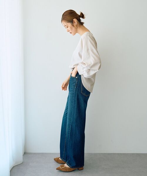 YECCA VECCA（イェッカヴェッカ）の「2wayボリューム袖ブラウス（シャツ/ブラウス・レディース・ライトベージュ/ブルーグリーン/ボルドー/ハウンドトゥース・FREE）」の14枚目の写真