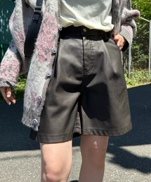 RODEO CROWNS WIDE BOWL | ヴィンテージフェイクレザーハーフパンツ(その他パンツ)