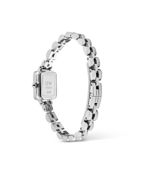 Daniel Wellington(ダニエルウェリントン)の「Quadro Mini 15.4x18.2MM Arch 3-Link レーディス腕時計 シルバー(アナログ腕時計・レディース・シルバー×ブラック/シルバー×ブルー/シルバー・ONESIZE)」の11枚目の写真