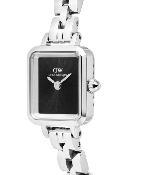 Daniel Wellington(ダニエルウェリントン)の「Quadro Mini 15.4x18.2MM Arch 3-Link レーディス腕時計 シルバー(アナログ腕時計・レディース・シルバー×ブラック/シルバー×ブルー/シルバー・ONESIZE)」の6枚目の写真