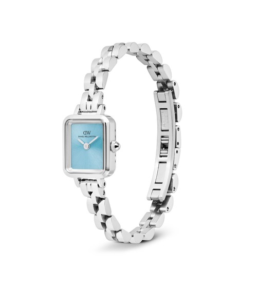Daniel Wellington(ダニエルウェリントン)の「Quadro Mini 15.4x18.2MM Arch 3-Link レーディス腕時計 シルバー(アナログ腕時計・レディース・シルバー×ブラック/シルバー×ブルー/シルバー・ONESIZE)」の15枚目の写真