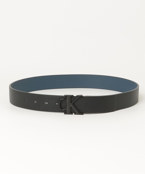 Calvin Klein(カルバン・クライン)の「リバーシブルモノグラム バックルベルト(ベルト・メンズ・ブラック系その他・105/85/95)」の5枚目の写真