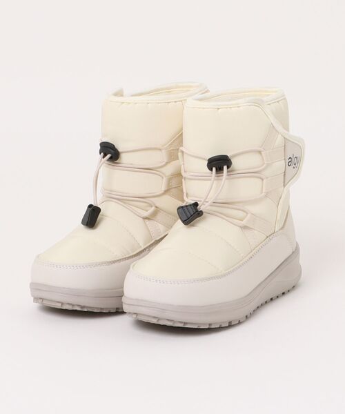 algy(アルジー)の「《ALGY》ボウカンブーツ(ブーツ・キッズ・クリーム/ブラック・24.0cm/23.0cm/22.0cm/21.0cm/20.0cm)」の2枚目の写真