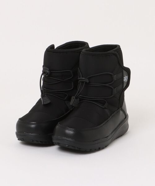 algy(アルジー)の「《ALGY》ボウカンブーツ(ブーツ・キッズ・クリーム/ブラック・24.0cm/23.0cm/22.0cm/21.0cm/20.0cm)」の1枚目の写真