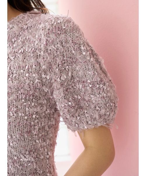 Chacott】ジャガードハーフプルオーバー（ニット/セーター