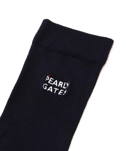 PEARLY GATES（パーリーゲイツ）の「【PEARLY GATES】2段ロゴハイソックス (LADIES)（ソックス/靴下・レディース・ネイビー/グレー・FREE）」の4枚目の写真