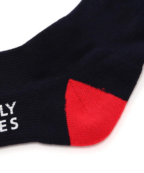 PEARLY GATES（パーリーゲイツ）の「【PEARLY GATES】2段ロゴハイソックス (LADIES)（ソックス/靴下・レディース・ネイビー/グレー・FREE）」の5枚目の写真