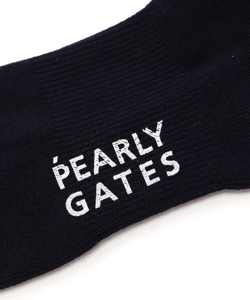 PEARLY GATES（パーリーゲイツ）の「【PEARLY GATES】2段ロゴハイソックス (LADIES)（ソックス/靴下・レディース・ネイビー/グレー・FREE）」の6枚目の写真