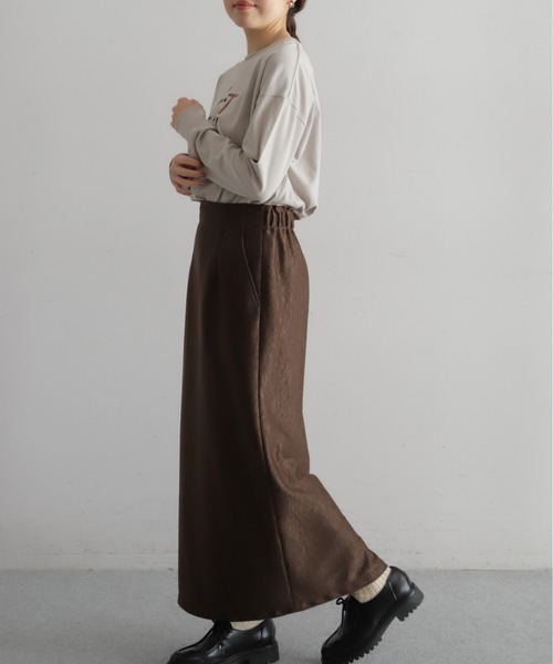 NOMBRE IMPAIR(ノンブルアンペール)の「ベロアライクJQ タイトスカート(スカート・レディース・ブラック/ブラウン・FREE)」の17枚目の写真