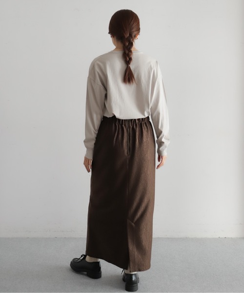 NOMBRE IMPAIR(ノンブルアンペール)の「ベロアライクJQ タイトスカート(スカート・レディース・ブラック/ブラウン・FREE)」の19枚目の写真