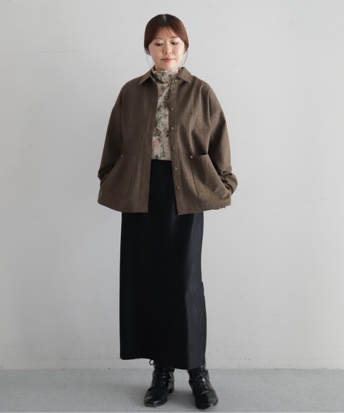 NOMBRE IMPAIR(ノンブルアンペール)の「ベロアライクJQ タイトスカート(スカート・レディース・ブラック/ブラウン・FREE)」の6枚目の写真