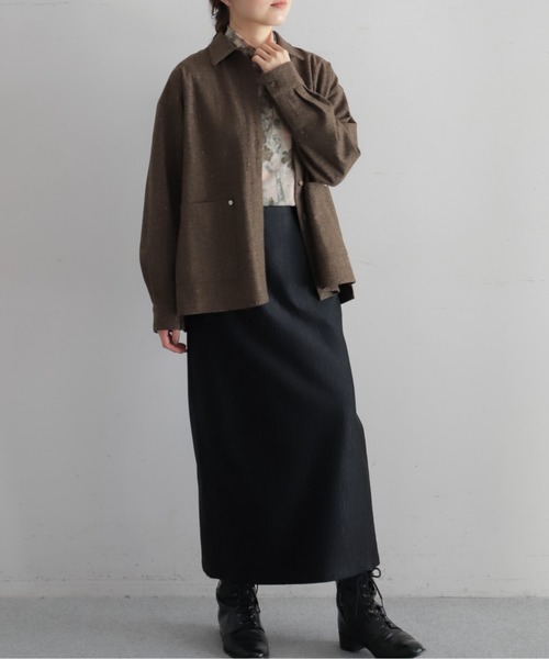 NOMBRE IMPAIR(ノンブルアンペール)の「ベロアライクJQ タイトスカート(スカート・レディース・ブラック/ブラウン・FREE)」の9枚目の写真