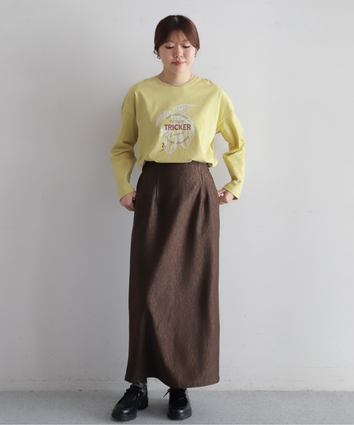 NOMBRE IMPAIR(ノンブルアンペール)の「ベロアライクJQ タイトスカート(スカート・レディース・ブラック/ブラウン・FREE)」の13枚目の写真