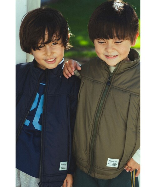 BEAMS mini（ビームスミニ）の「2way スリーブ 中綿 ブルゾン 2025FW（90～140cm）（ブルゾン・キッズ・ネイビー/オリーブ・130/140/90/100/110/120）」の11枚目の写真