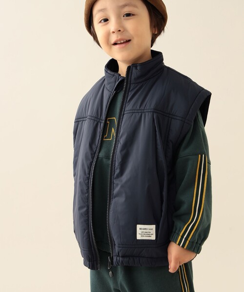BEAMS mini（ビームスミニ）の「2way スリーブ 中綿 ブルゾン 2025FW（90～140cm）（ブルゾン・キッズ・ネイビー/オリーブ・130/140/90/100/110/120）」の14枚目の写真