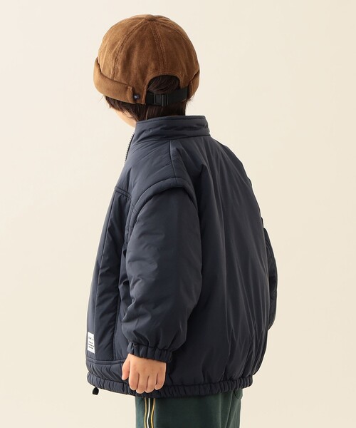 BEAMS mini（ビームスミニ）の「2way スリーブ 中綿 ブルゾン 2025FW（90～140cm）（ブルゾン・キッズ・ネイビー/オリーブ・130/140/90/100/110/120）」の15枚目の写真