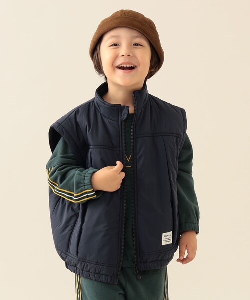 BEAMS mini（ビームスミニ）の「2way スリーブ 中綿 ブルゾン 2025FW（90～140cm）（ブルゾン・キッズ・ネイビー/オリーブ・130/140/90/100/110/120）」の20枚目の写真