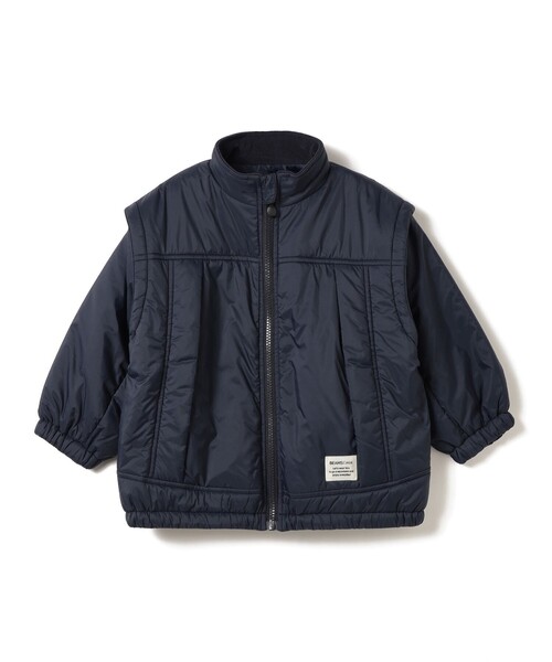 BEAMS mini（ビームスミニ）の「2way スリーブ 中綿 ブルゾン 2025FW（90～140cm）（ブルゾン・キッズ・ネイビー/オリーブ・130/140/90/100/110/120）」の21枚目の写真
