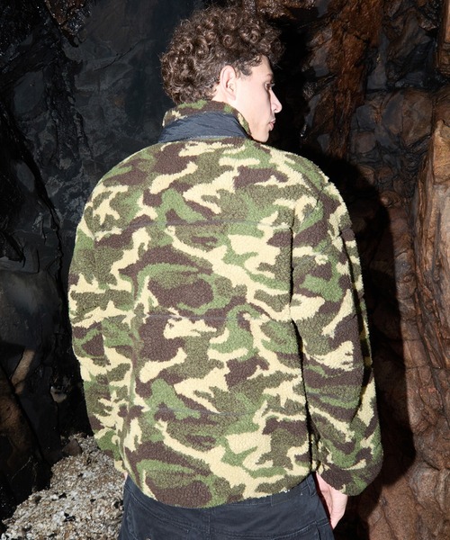 OY(オーワイ)の「『OY/オーワイ』BLOCK POCKET FLEECE JACKET/ブロックポケットフリースジャケット(その他アウター・レディース・ブラック/アイボリー/カモフラージュ・L)」の13枚目の写真