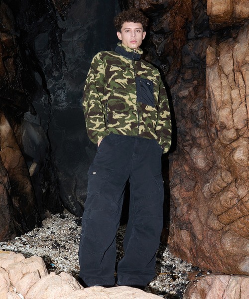 OY(オーワイ)の「『OY/オーワイ』BLOCK POCKET FLEECE JACKET/ブロックポケットフリースジャケット(その他アウター・レディース・ブラック/アイボリー/カモフラージュ・L)」の15枚目の写真