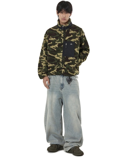 OY(オーワイ)の「『OY/オーワイ』BLOCK POCKET FLEECE JACKET/ブロックポケットフリースジャケット(その他アウター・レディース・ブラック/アイボリー/カモフラージュ・L)」の19枚目の写真