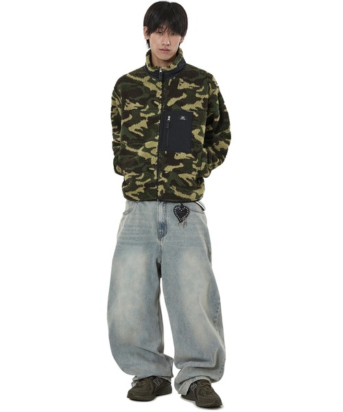 OY(オーワイ)の「『OY/オーワイ』BLOCK POCKET FLEECE JACKET/ブロックポケットフリースジャケット(その他アウター・レディース・ブラック/アイボリー/カモフラージュ・L)」の20枚目の写真