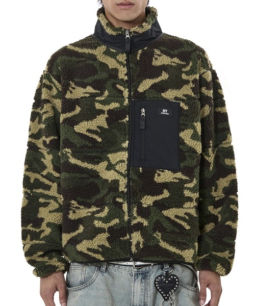 OY(オーワイ)の「『OY/オーワイ』BLOCK POCKET FLEECE JACKET/ブロックポケットフリースジャケット(その他アウター・レディース・ブラック/アイボリー/カモフラージュ・L)」の16枚目の写真