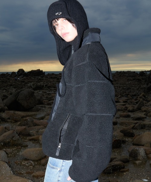OY(オーワイ)の「『OY/オーワイ』BLOCK POCKET FLEECE JACKET/ブロックポケットフリースジャケット(その他アウター・レディース・ブラック/アイボリー/カモフラージュ・L)」の7枚目の写真