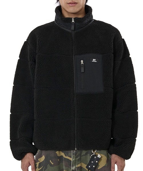 OY(オーワイ)の「『OY/オーワイ』BLOCK POCKET FLEECE JACKET/ブロックポケットフリースジャケット(その他アウター・レディース・ブラック/アイボリー/カモフラージュ・L)」の8枚目の写真