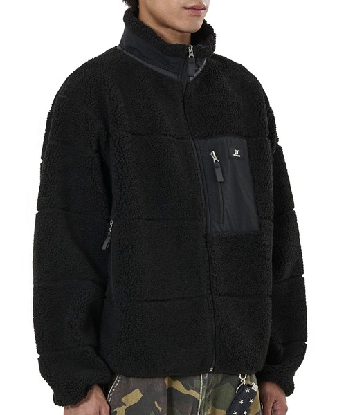 OY(オーワイ)の「『OY/オーワイ』BLOCK POCKET FLEECE JACKET/ブロックポケットフリースジャケット(その他アウター・レディース・ブラック/アイボリー/カモフラージュ・L)」の9枚目の写真