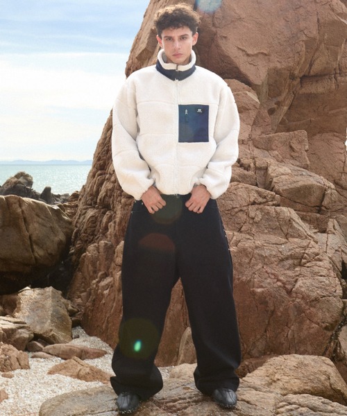 OY(オーワイ)の「『OY/オーワイ』BLOCK POCKET FLEECE JACKET/ブロックポケットフリースジャケット(その他アウター・レディース・ブラック/アイボリー/カモフラージュ・L)」の22枚目の写真