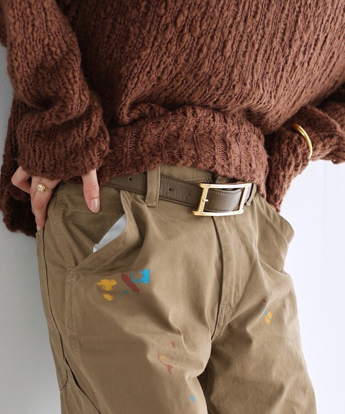 BABYLONE（バビロン）の「バックルベルト（ベルト・レディース・ブラウン/ブラック/ダークブラウン・FREE）」の2枚目の写真