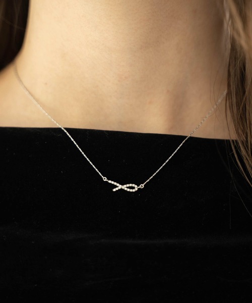 NOELA（ノエラ）の「ビジューノットネックレス（ネックレス・レディース・シルバー/ゴールド・フリー）」の2枚目の写真