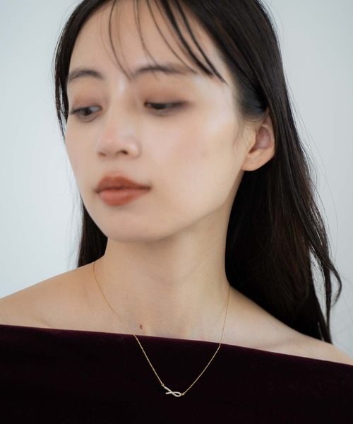 NOELA（ノエラ）の「ビジューノットネックレス（ネックレス・レディース・シルバー/ゴールド・フリー）」の5枚目の写真