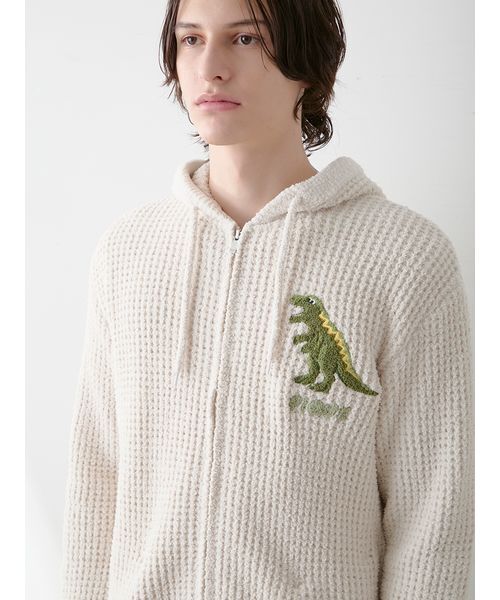 セール】【HOMME】ワッフルダイナソーパーカ（ルームウェア/パジャマ