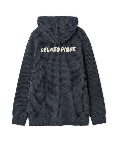 新品未使用 gelato pique ルームウェア ダイナソー セットアップ HOMME】ワッフルダイナソーパーカ（ルームウェア/パジャマ）｜gelato