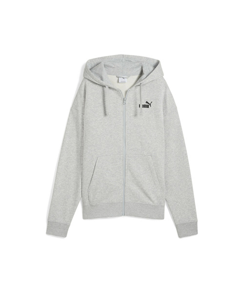 PUMA（プーマ）の「PUMA プーマ ウィメンズ ESS スモール NO.1 ロゴ コンフォート フルジップ フ（パーカー・レディース・ライトグレー/ブラック・SMALL/MEDIUM/LARGE/X-LARGE）」の15枚目の写真