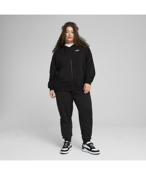 PUMA（プーマ）の「PUMA プーマ ウィメンズ ESS スモール NO.1 ロゴ コンフォート フルジップ フ（パーカー・レディース・ライトグレー/ブラック・SMALL/MEDIUM/LARGE/X-LARGE）」の21枚目の写真