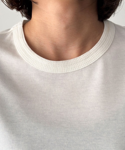 CANAL JEAN（キャナルジーン）の「El mar　ステッチクルーロンT（Tシャツ/カットソー・レディース・グレー/チャコールグレー/ホワイト・ONE SIZE）」の11枚目の写真