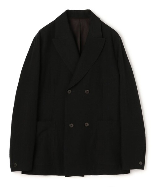 セール】ウールリネンコットン ダブルブレステッド 4Bジャケット