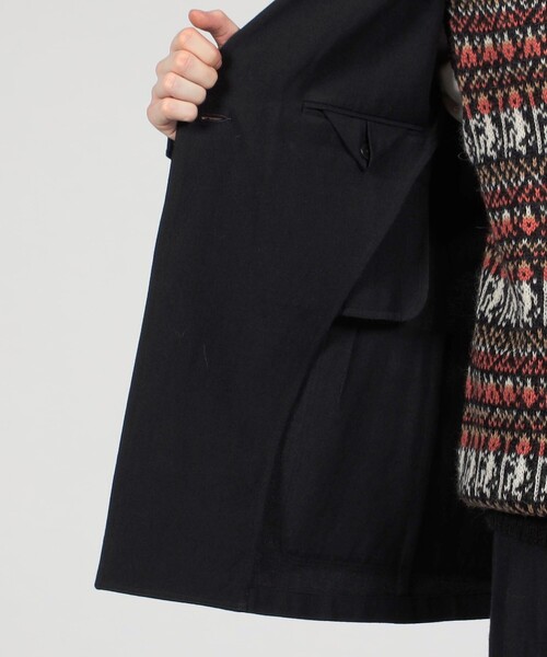 セール】ウールリネンコットン ダブルブレステッド 4Bジャケット