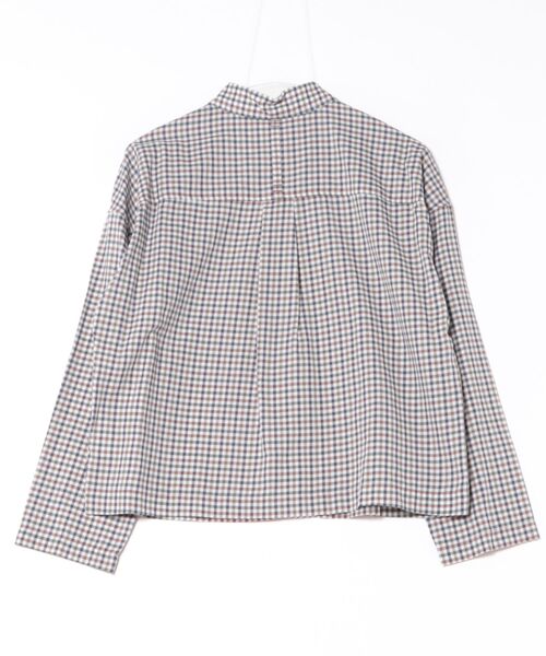 LA MARINE FRANCAISE(マリン フランセーズ)の「ラウンドカラーチェックシャツ(シャツ/ブラウス・レディース・ブラウン・FREE)」の5枚目の写真