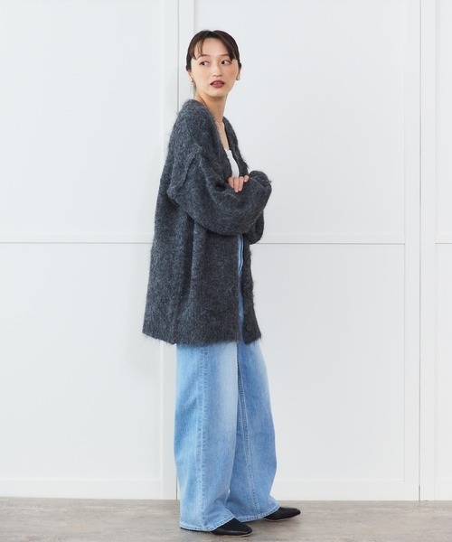 Sirin(シリン)の「【ZOZO限定】シャギーカーディガン(カーディガン/ボレロ・レディース・ベージュ/ネイビー/グレー/ブルー・FREE)」の11枚目の写真
