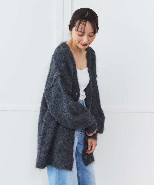 Sirin(シリン)の「【ZOZO限定】シャギーカーディガン(カーディガン/ボレロ・レディース・ベージュ/ネイビー/グレー/ブルー・FREE)」の9枚目の写真