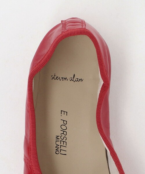 Porselli × Steven Alan＞BALLET SHOES RED/バレエシューズ