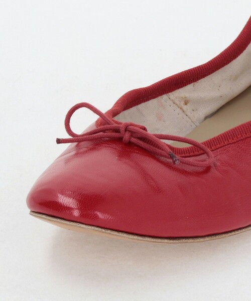 E.PORSELLI レッドバレエシューズ Porselli ポルセリ バレエシューズ レッド ハンドメイド 国内